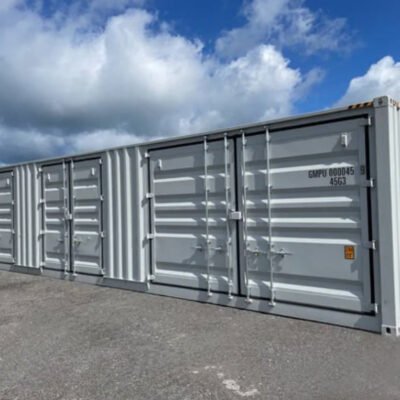 Contenedor Marítimo de 40 Pies High Cube con 3 Puertas Laterales Seminuevo