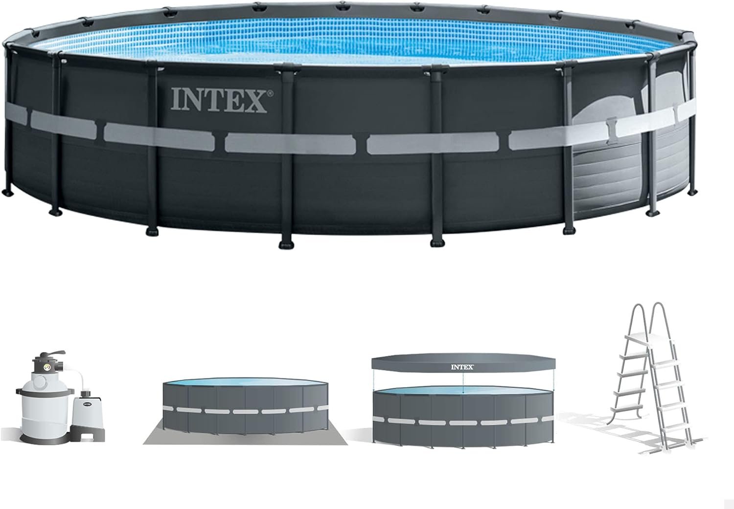 Piscina Elevada Redonda Ultra XTR Frame 549 x 132 cm con Depuradora - Imagen 2