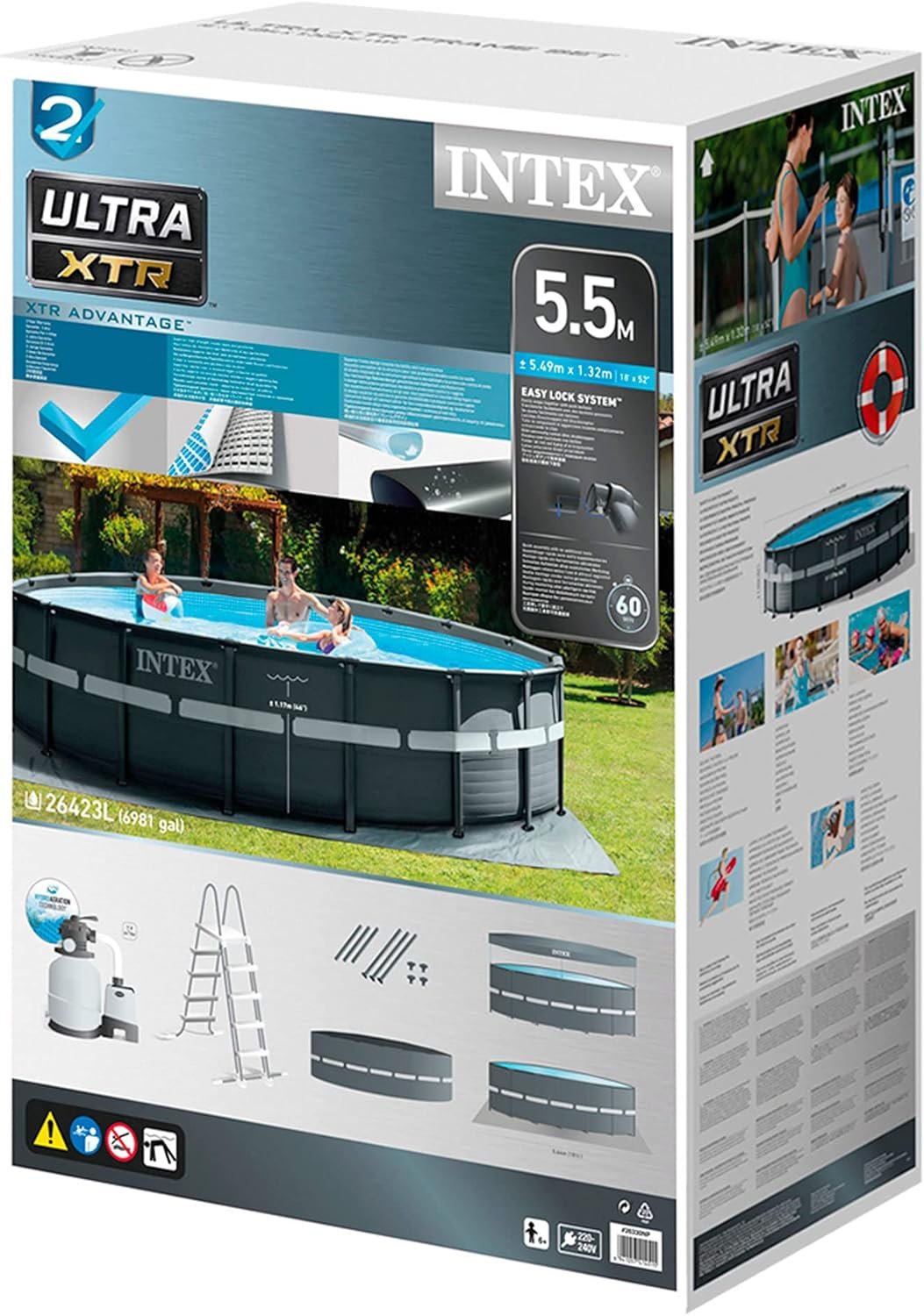 Piscina Elevada Redonda Ultra XTR Frame 549 x 132 cm con Depuradora - Imagen 6