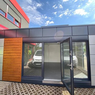 Contenedor de Oficina Tipo London  6,00 × 4,70 m
